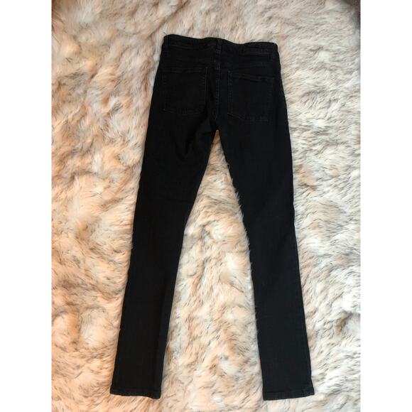 ASOS Mid Rise Solid Black Skinny Jeans 28 Waist - Picture 12 of 14